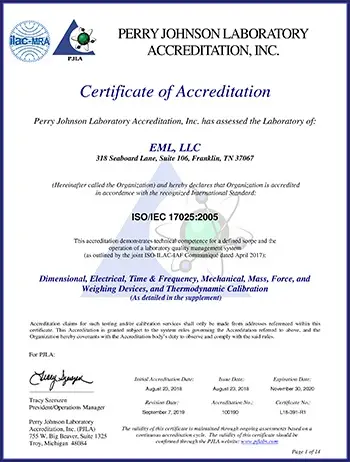 Calibration Company In Alabama 9 a certificate of appreciation for an employee